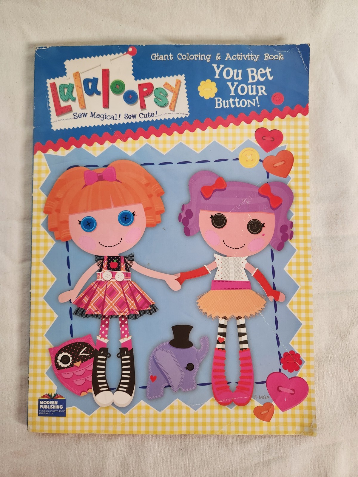 Lalaloopsy Coloring & Activity Book 2011 You Bet Your Button! 1 Page Colored On