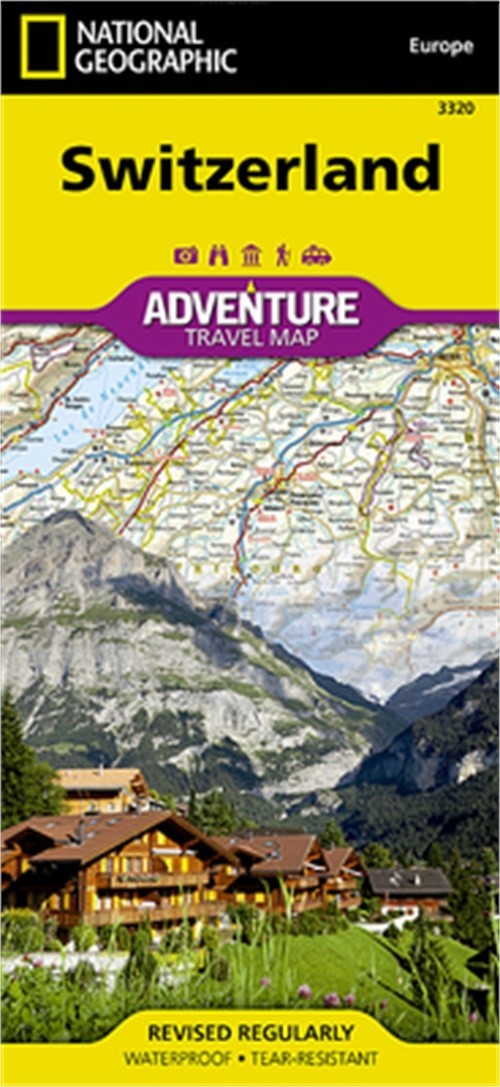 Switzerland Adventure Travel Map (Sheet Map, Folded)