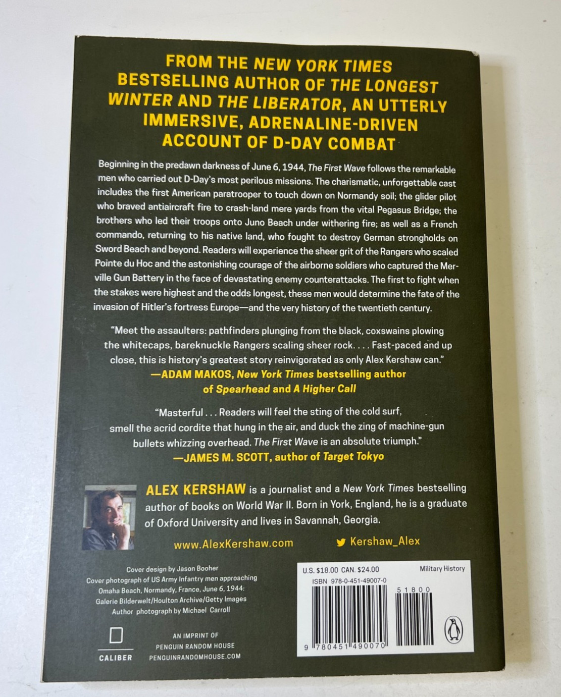 The First Wave: The D-Day Warriors Who Led – Paperback, by Kershaw Alex