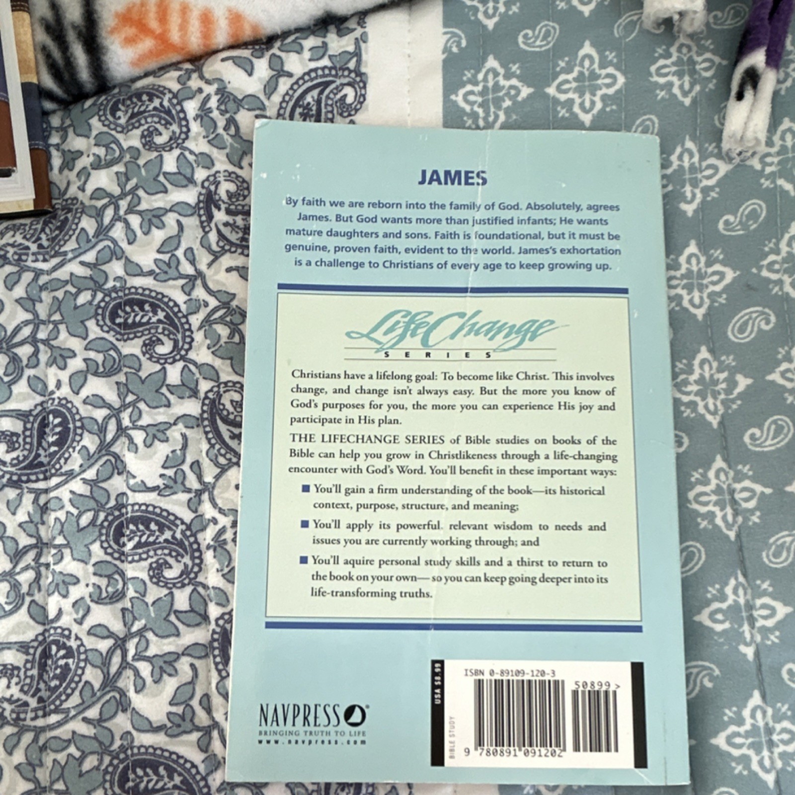 LifeChange Series: James by Navigators Staff Bible Study Guide paperback