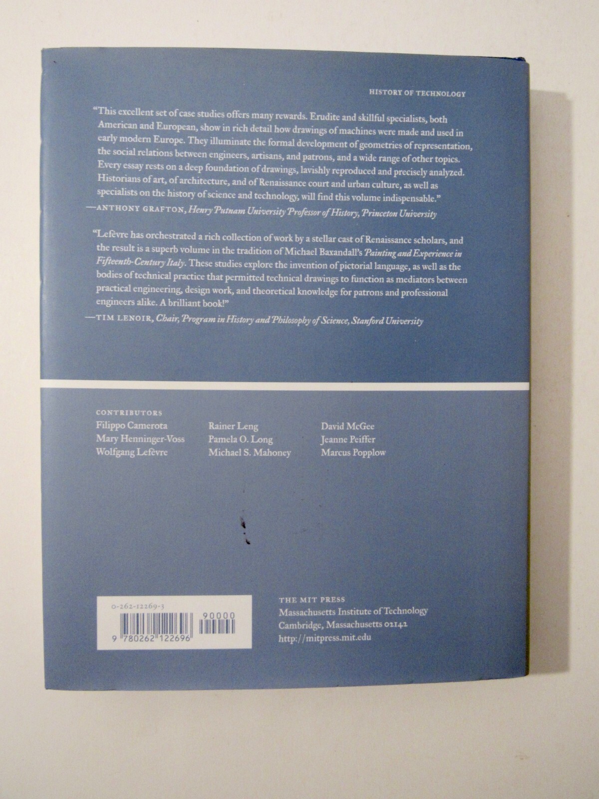 PICTURING MACHINES 1400-1700 Edited by Wolfgang Lefevre VERY GOOD CONDITION 2004