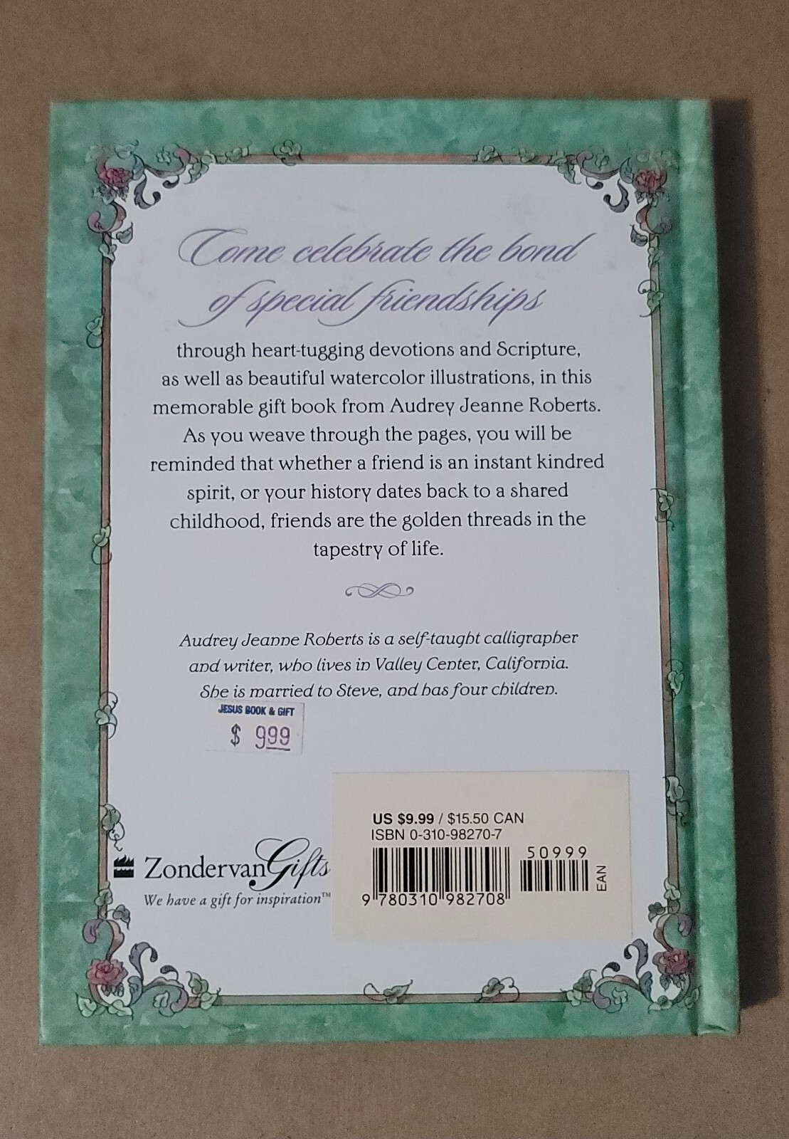 Heart of a Lasting Friendship Devotions by Audrey J. Roberts 2000 Hardcover (JB2