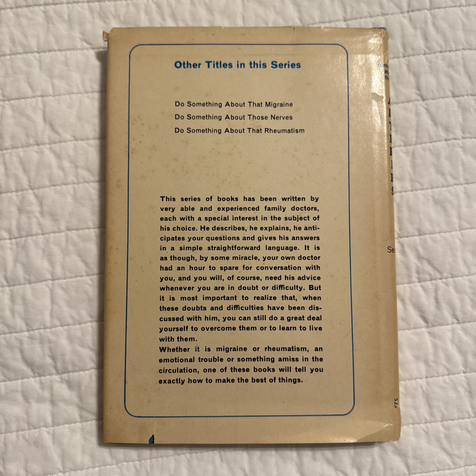 Do Something About Those ARTERIES By H.T.N Sears MD 1968 HB Rare Vintage