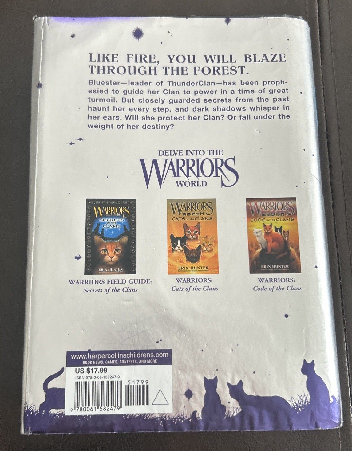 Warriors Hardcover Book Lot 9 By Erin Hunter Power Of 3, New Prophecy, Super Ed