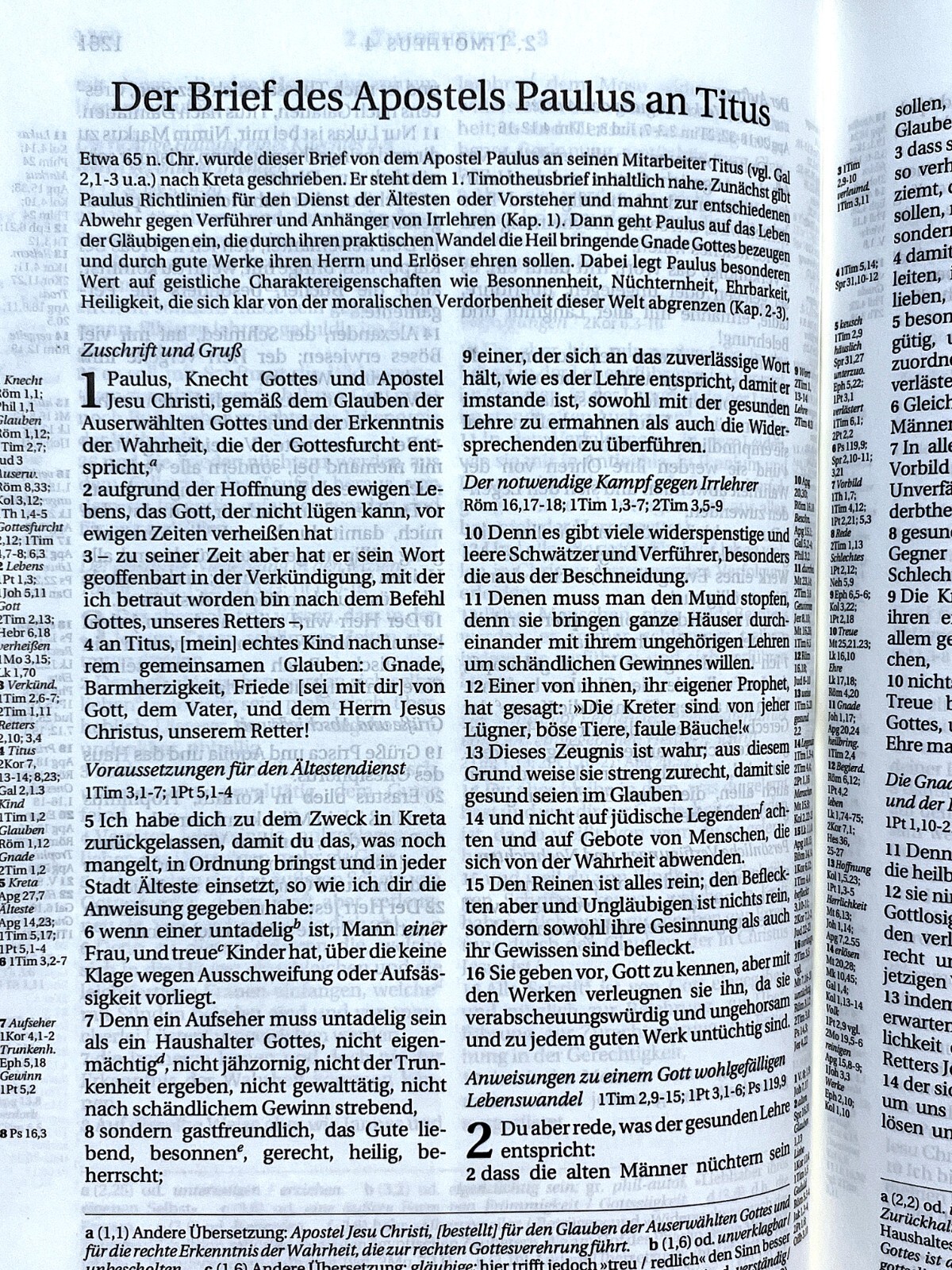 German Bible, Die Bibel, Schlachter 2000, Imitation Leather, Brown Black 2-toned