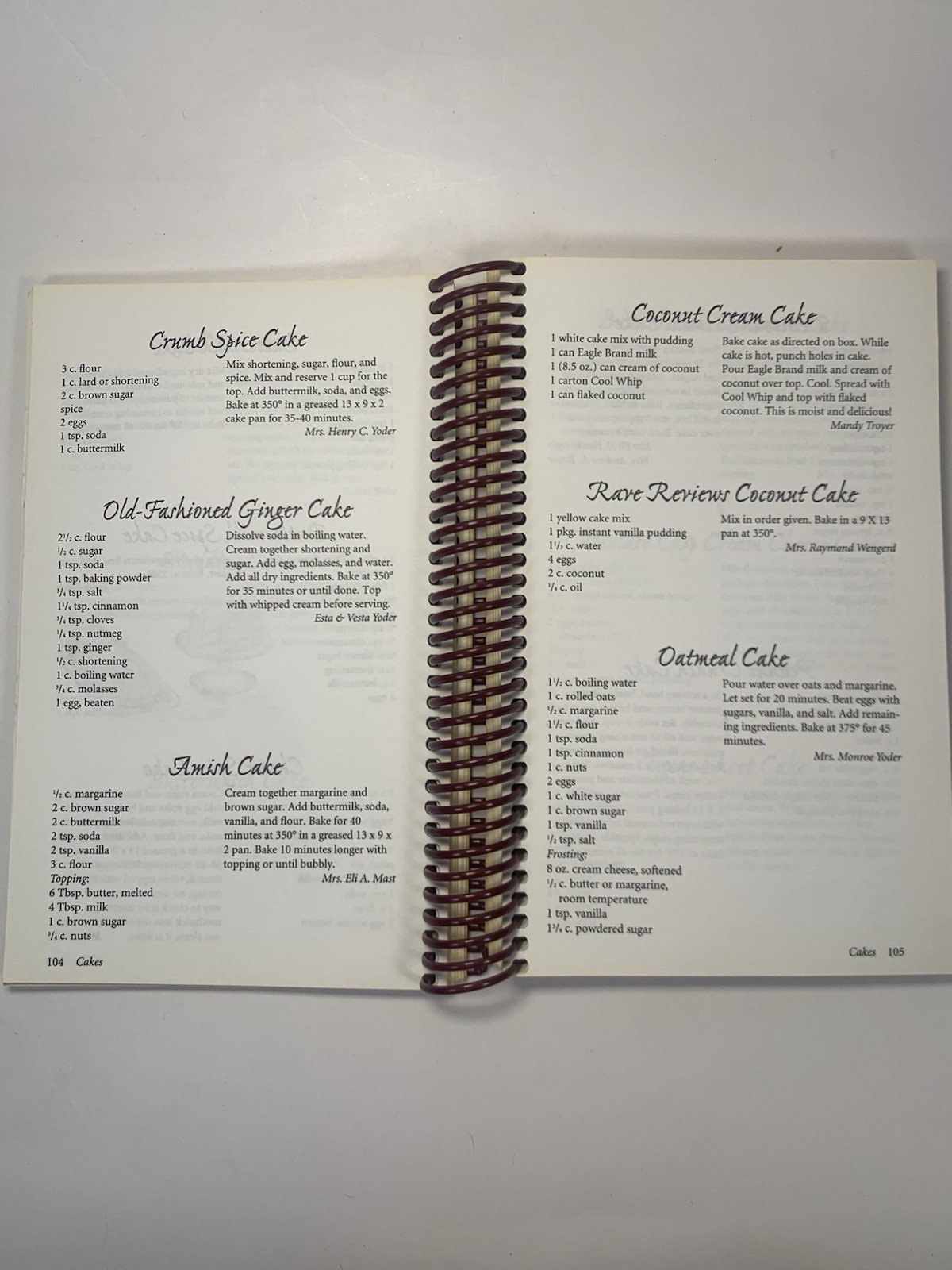 Cooking with the Horse & Buggy People II Amish Cookbook 2001 Spiral HC