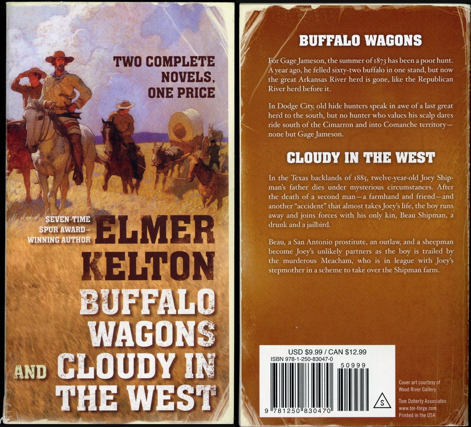 Western Action Adventure Lot of 2 Paperback by Elmer Kelton