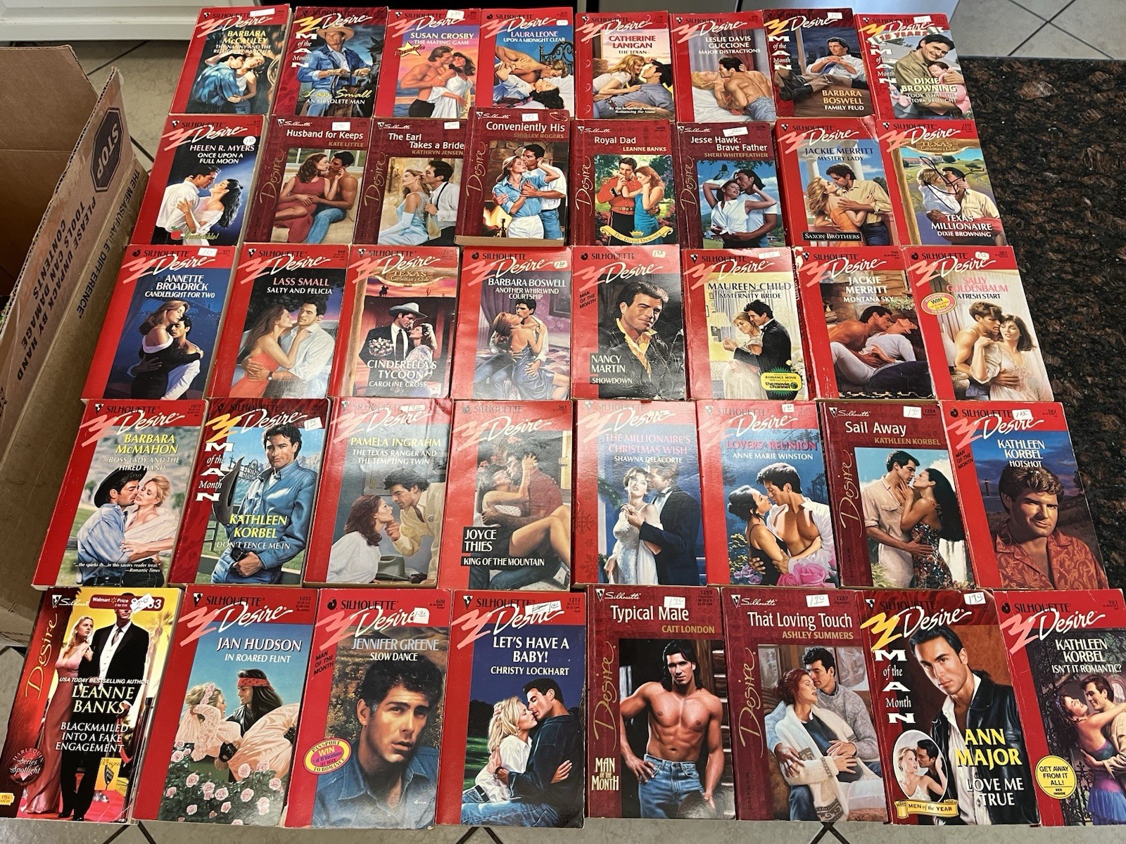 20 Random Silhouette Desire Edition Paperbacks Lot Books Steamy Romances