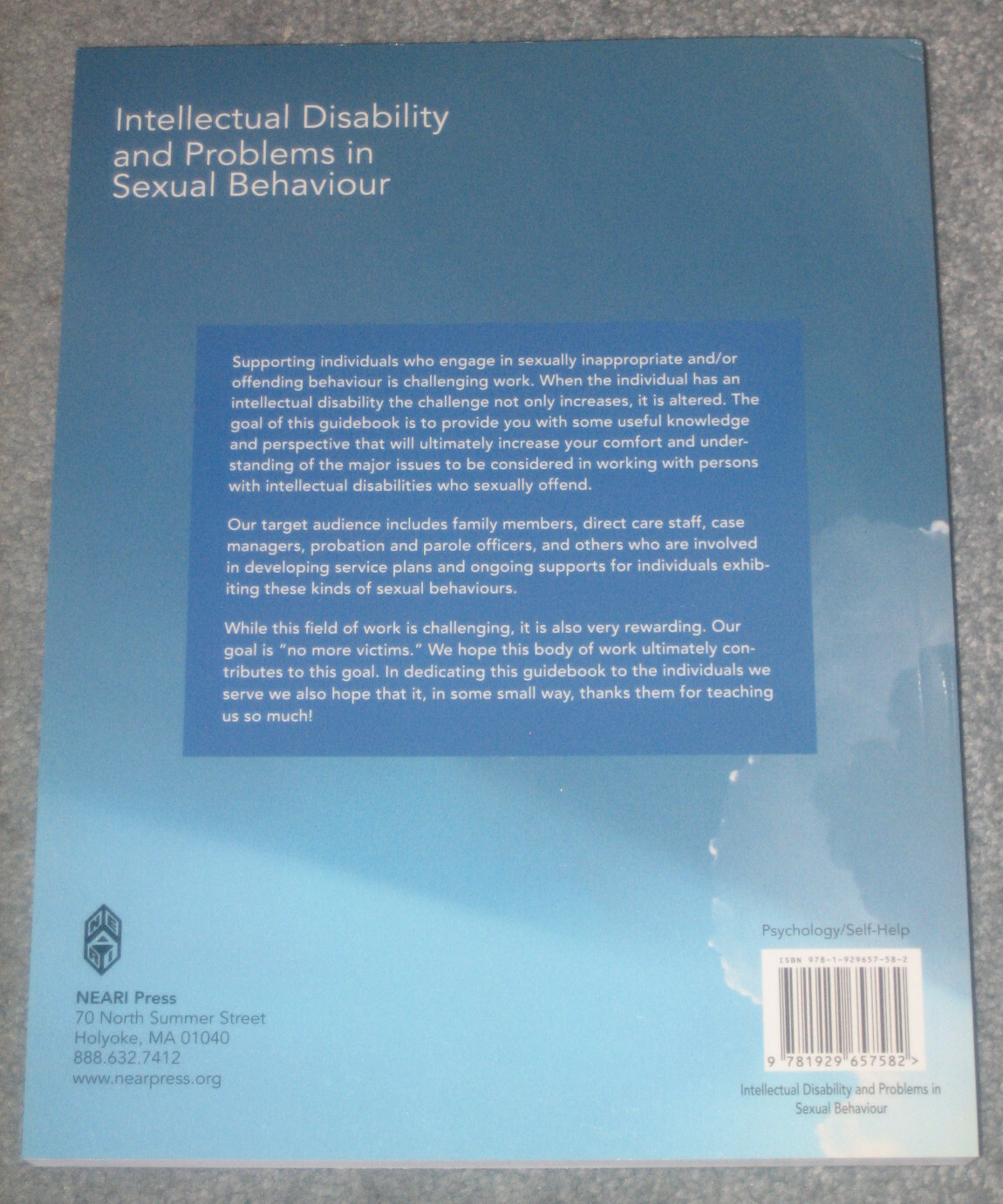 Intellectual Disability and Problems in Sexual Behaviour by Wilson/Burns Paperba