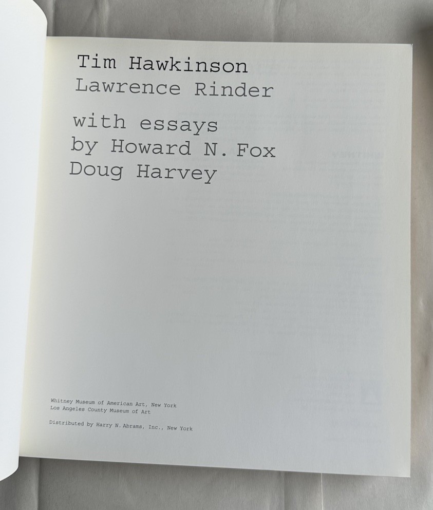 Tim Hawkinson HC Museum Exhibition Catalogue 2005 Abrams Absurdist Post Modern