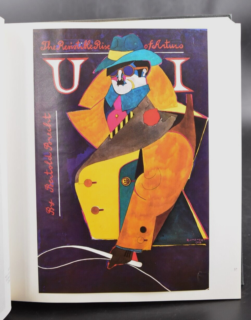 VTG Richard Lindner Art Book Hardcover 56 Color Plates Hilton Kramer 1st Ed