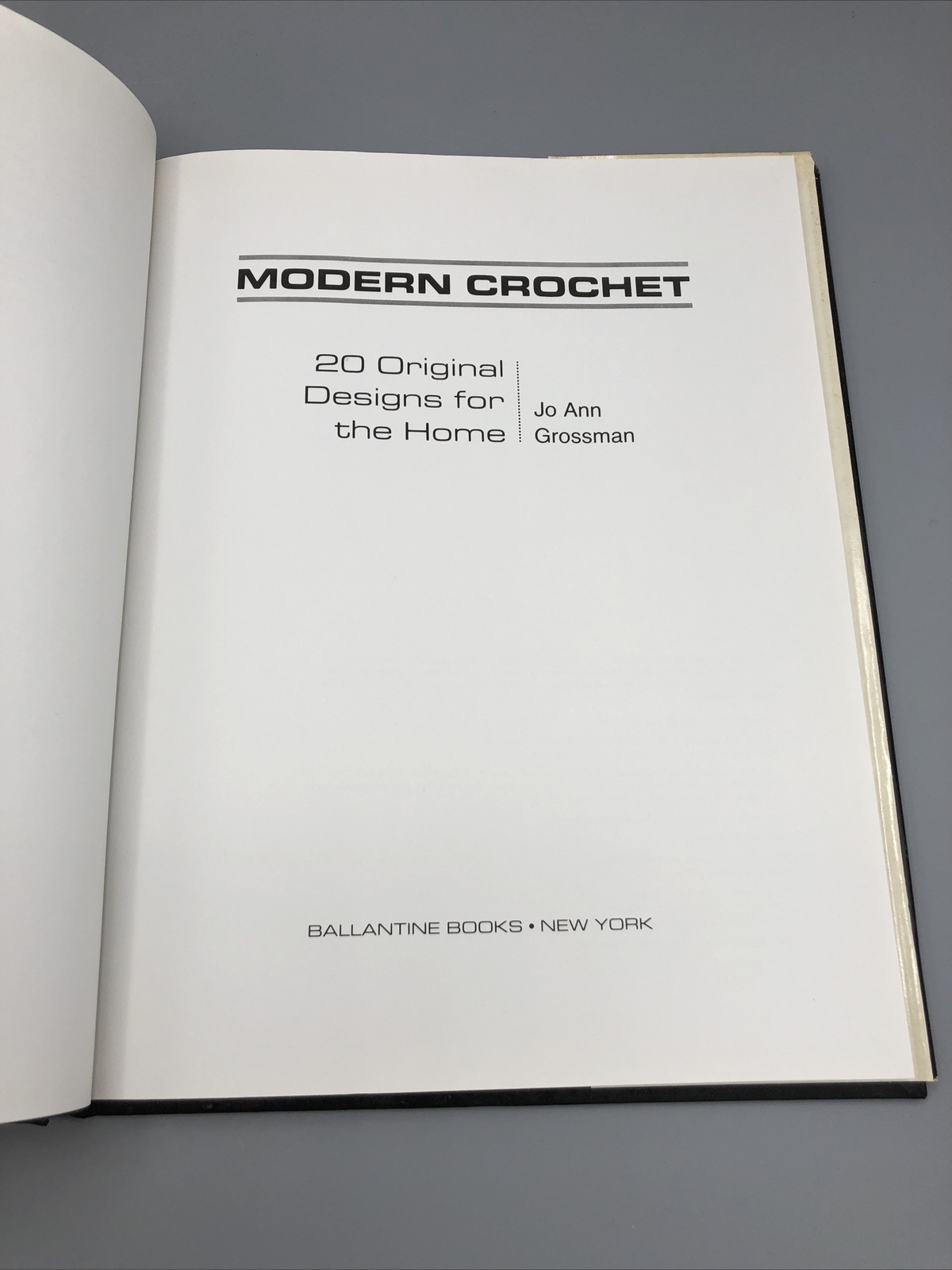 Modern Crochet 20 Original Designs for the Home 72 Pages Dust Jacket