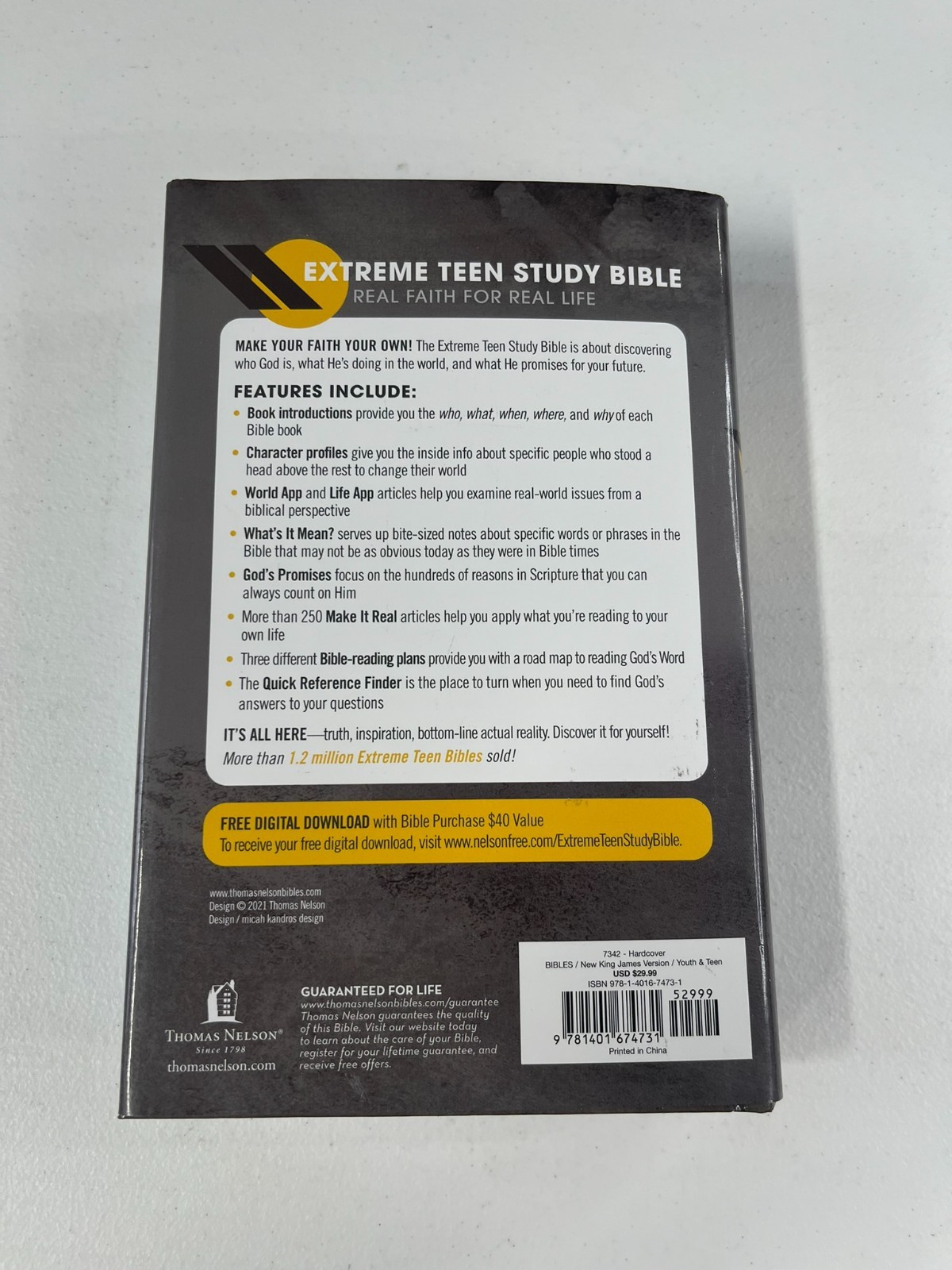 NKJV Extreme Teen Study Bible Real Faith for Real Life Thomas Nelson Publishing