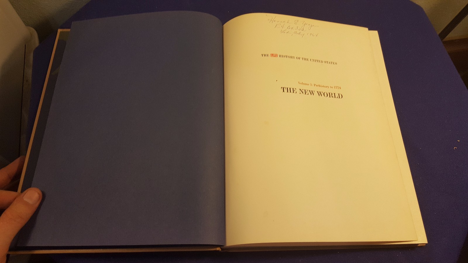 1963 THE NEW WORLD Vol. 1 Hardcover Book Time Life by RICHARD MORRIS