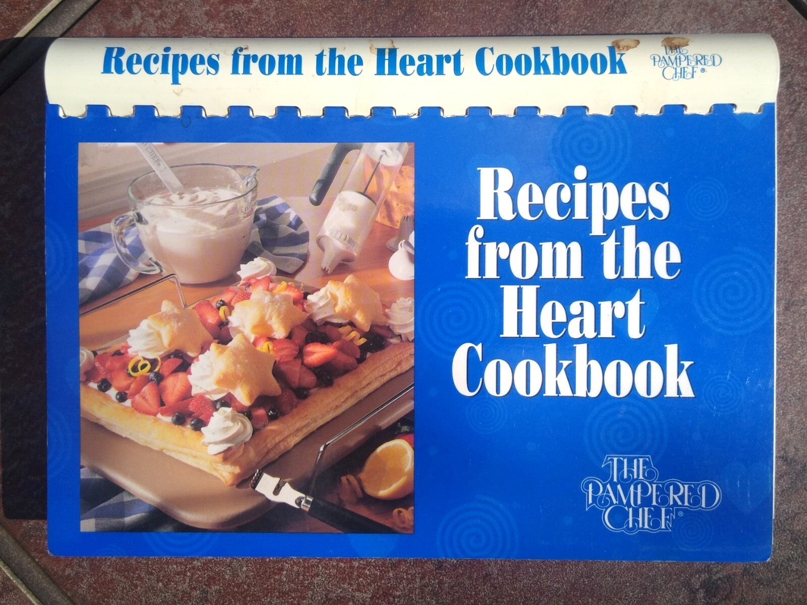 Vintage Pampered Chef Recipes From The Heart 1997 Spiral Cookbook 224 pages