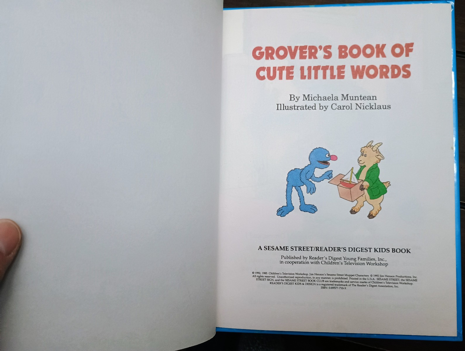 *1992-93* Lot of 7 Sesame Street Book Club Books – Shiny Hardcover – Very Good