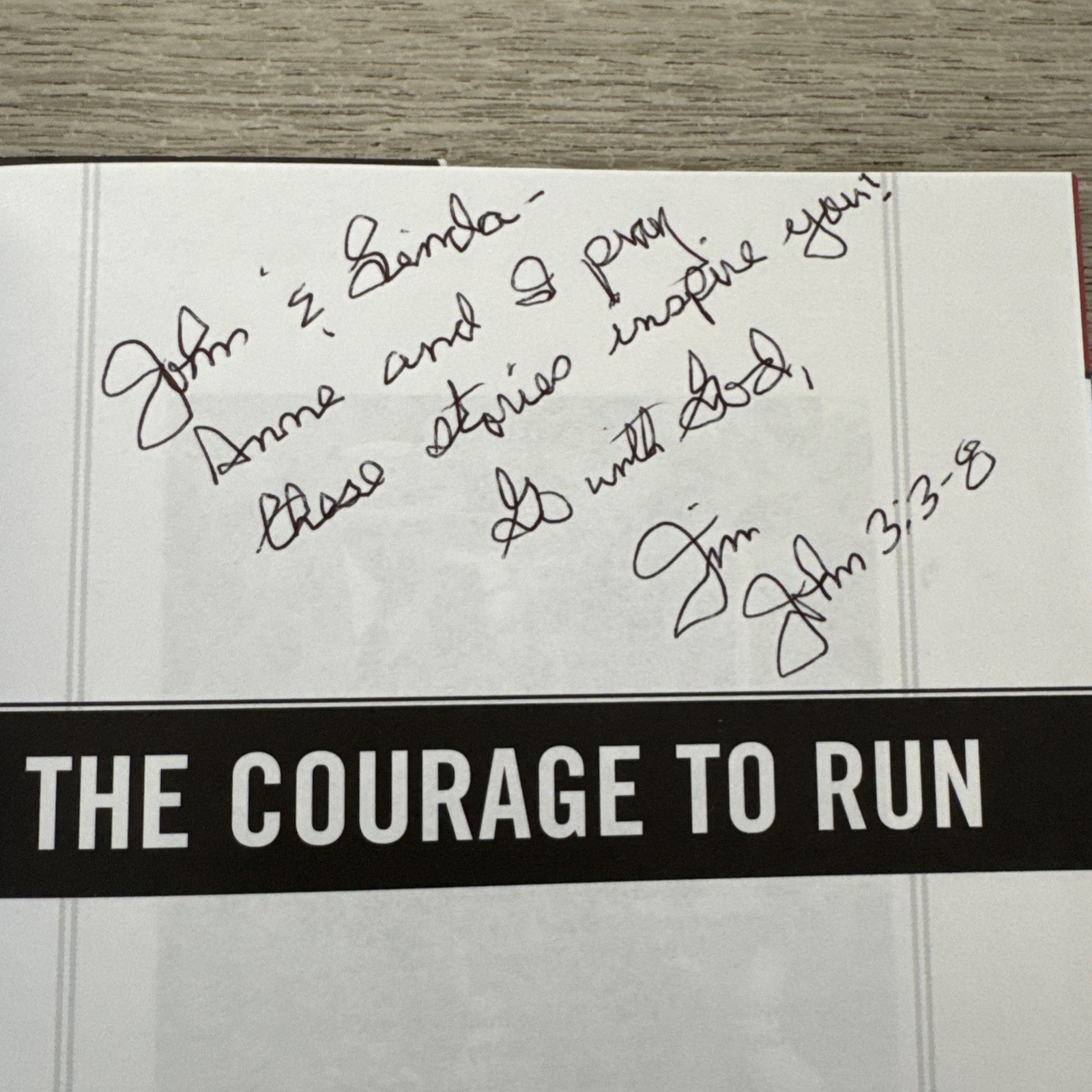 The Courage to Run by Jim Ryun (2006, Hardcover) 1st Edition/1st Printing/Signed