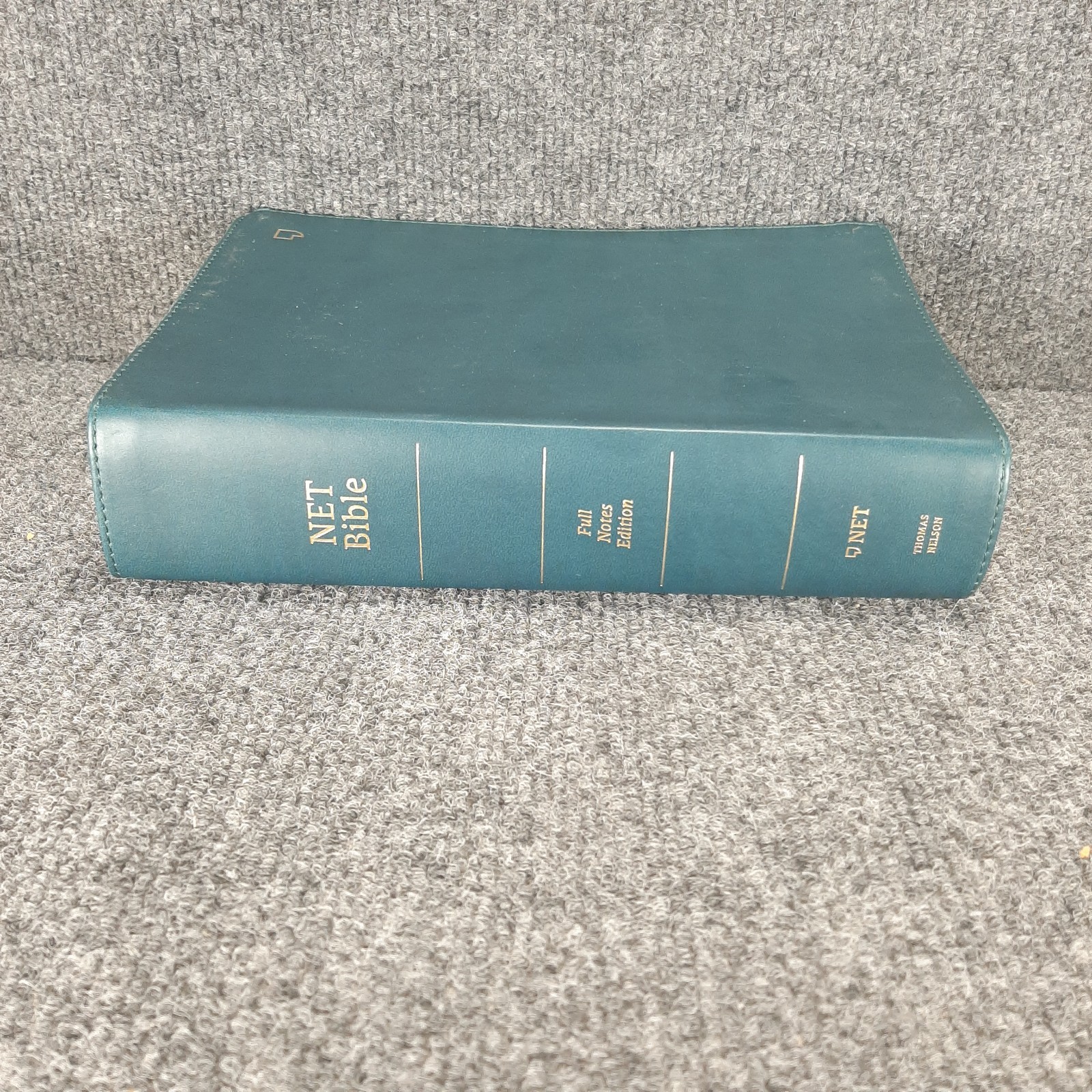 NET Bible Full-Notes Edition Leathersoft Teal New English Nice