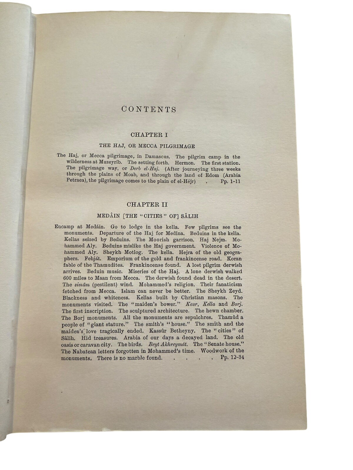 Wanderings In Arabia. VOL.1. By: Charles M. Doughtry. Hardcover. 1908￼