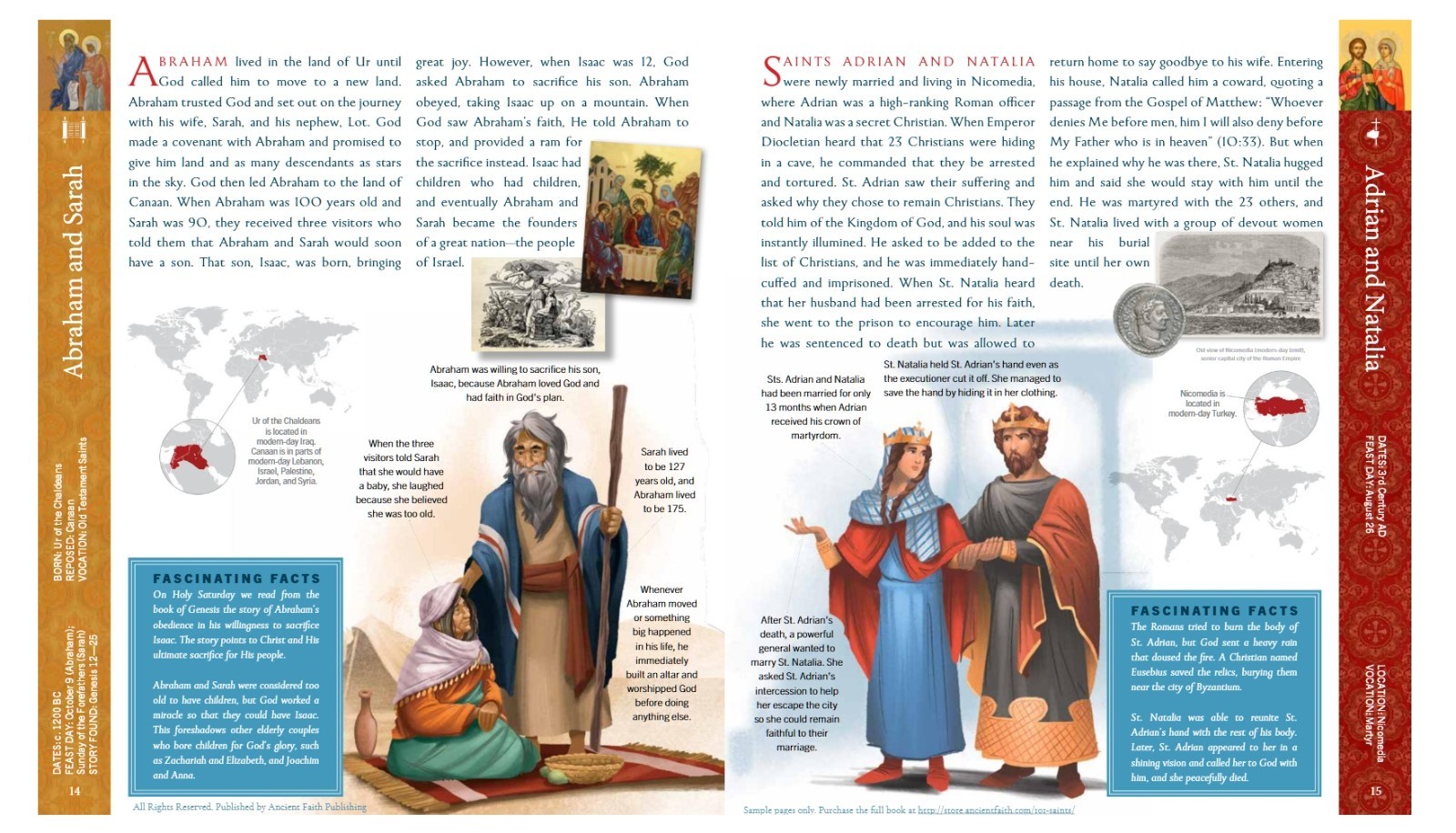 101 Orthodox Christian Saints by Sarah Wright and Alexandra Schmalzbach -NEW