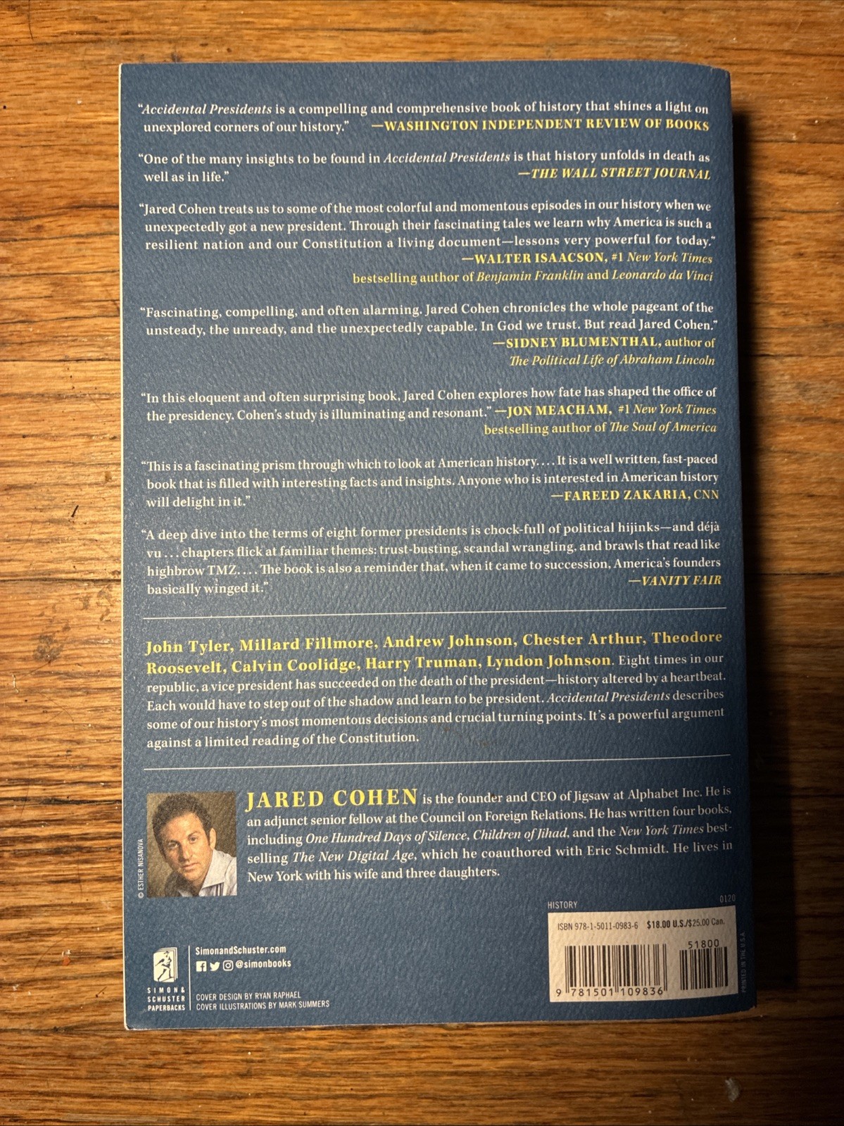 Accidental Presidents : Eight Men Who Changed America by Jared Cohen (2020,…