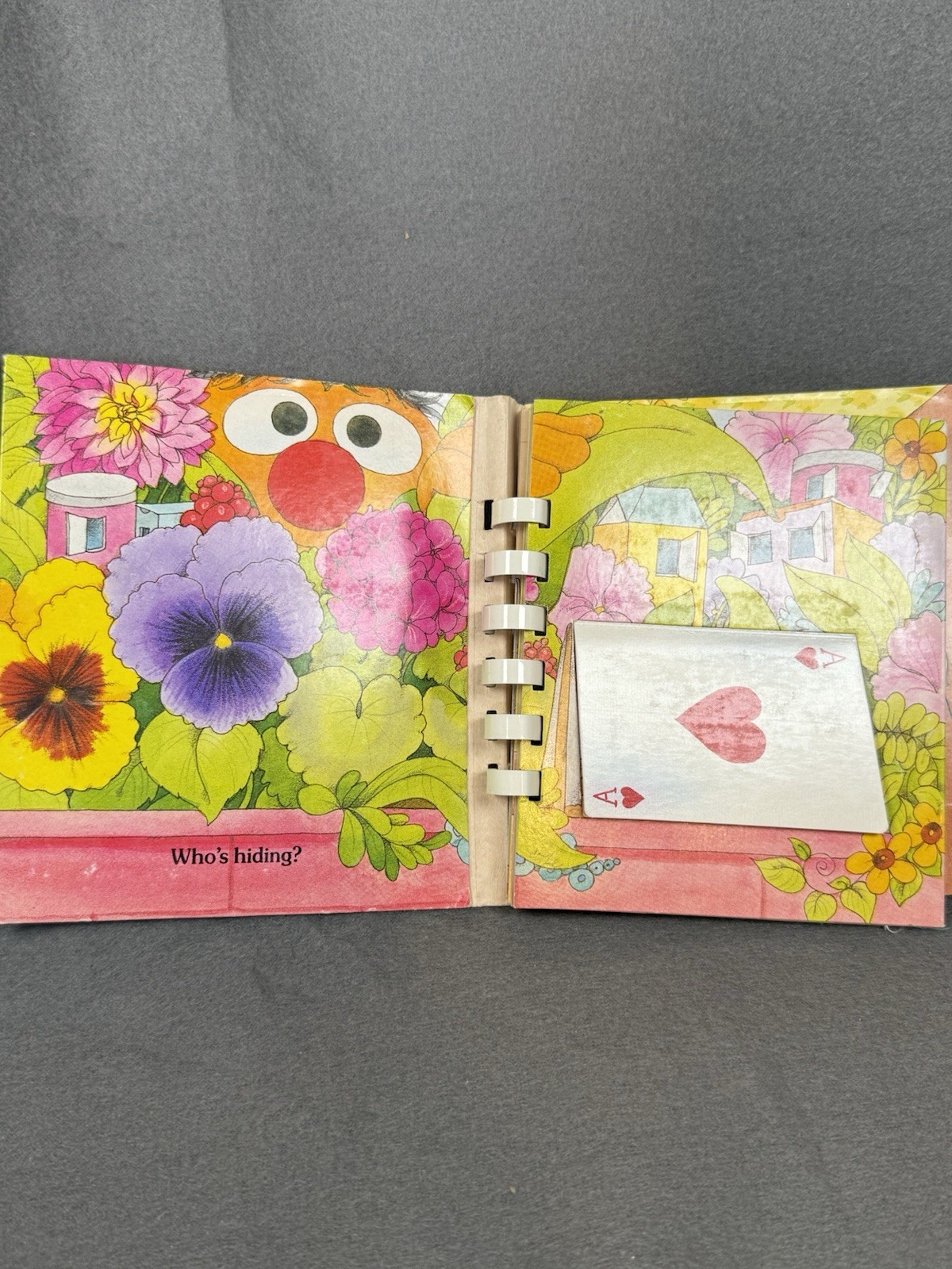 Vintage 1986 Sesame Street Who’s Hiding Golden Touch Feel Book