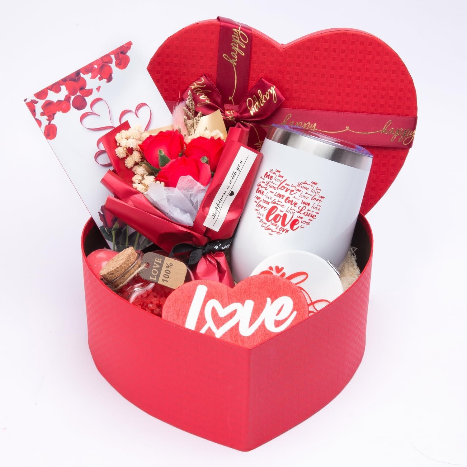 Unique 12 oz Stainless Steel Tumbler & Love Basket Gift for Special Occasions