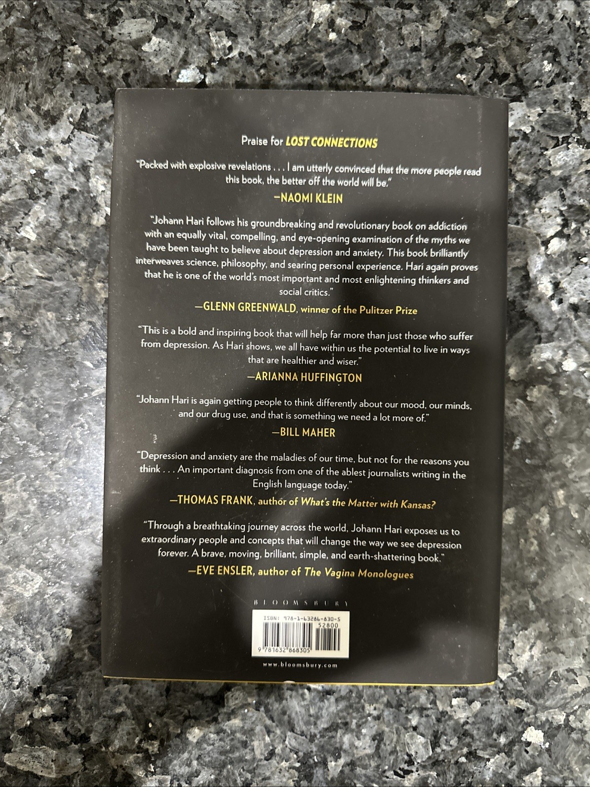 Lost Connections – Johann Hari – Hardback