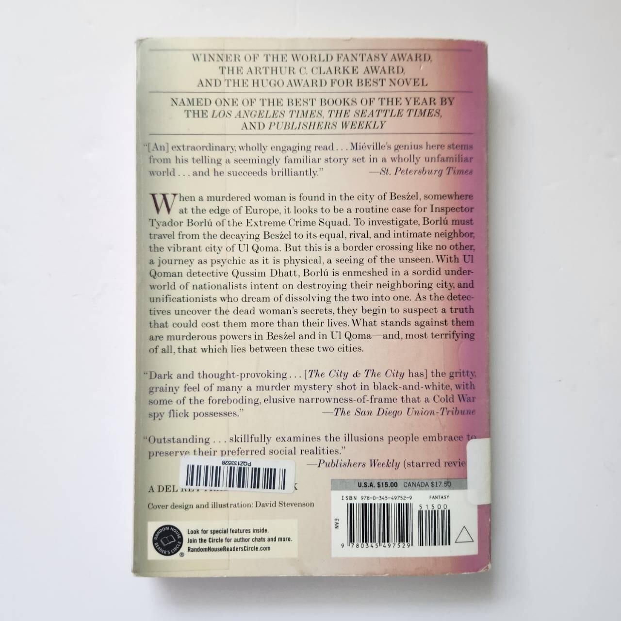 China Miéville „The City & The City“ Paperback Book