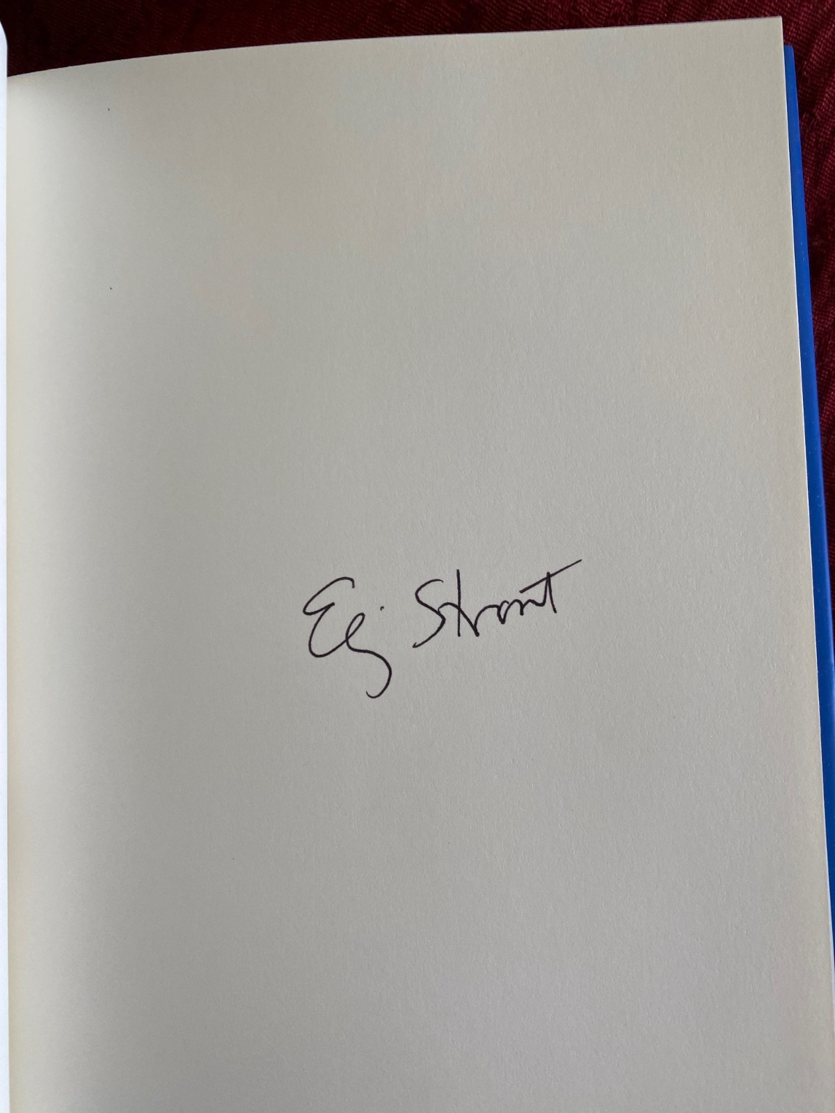 ELIZABETH STROUT — THE THINGS WE NEVER SAY — HD SIGNED