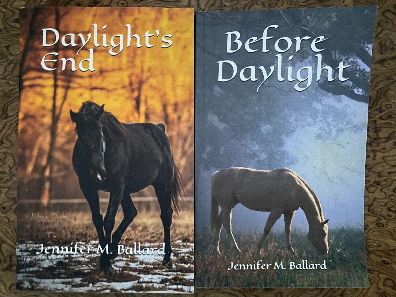 Equestrian Novels Horses Set of 2 by Jennifer M Ballard Excellent 2019 SIGNED