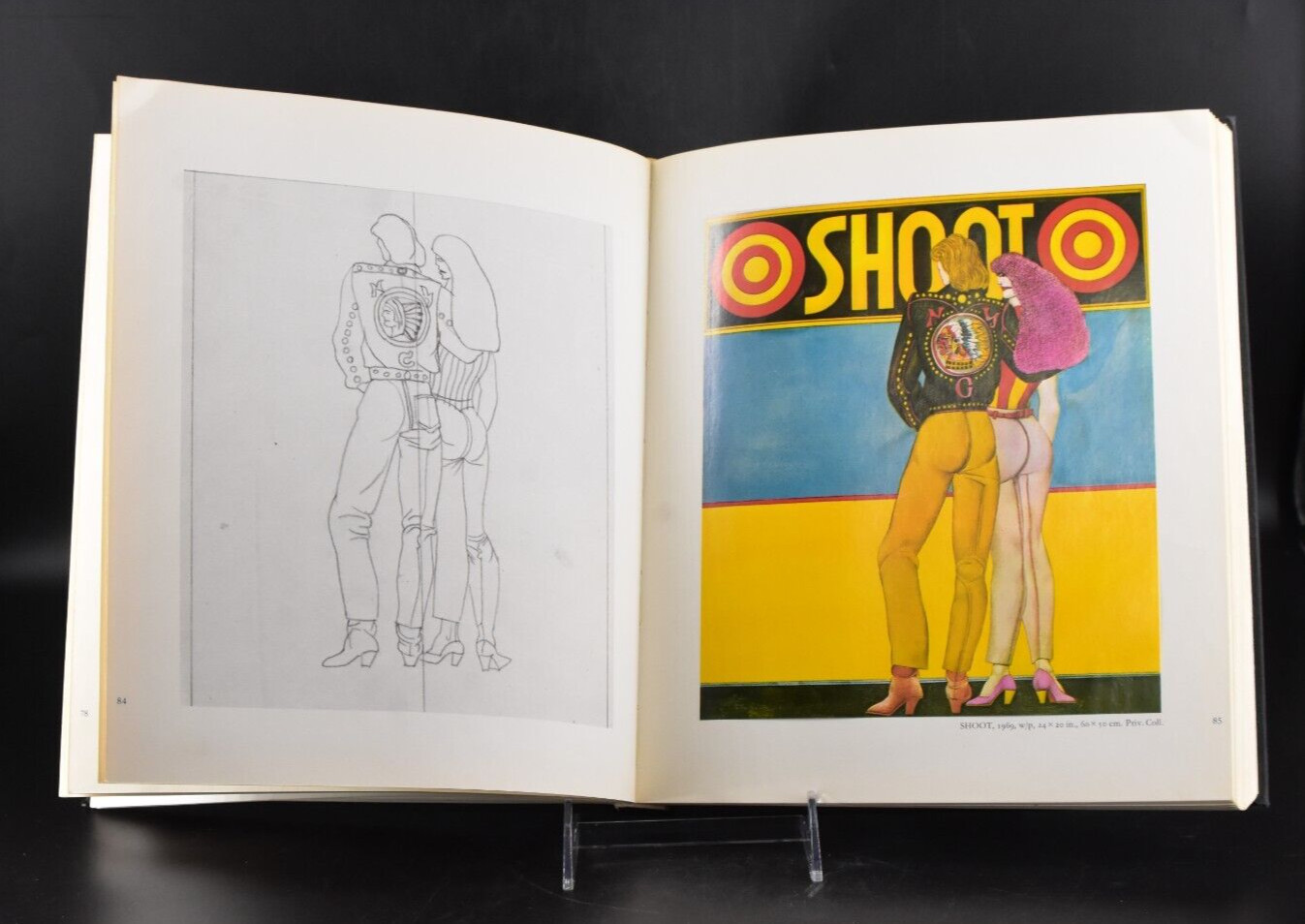 VTG Richard Lindner Art Book Hardcover 56 Color Plates Hilton Kramer 1st Ed