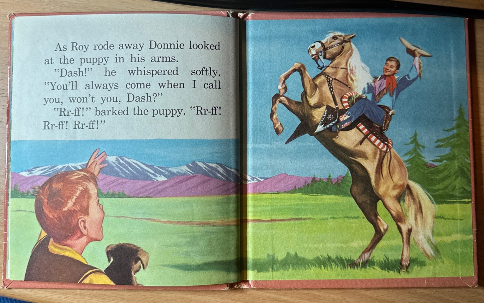 Classic Roy Rogers‘ Surprise For Donnie book – Whitman Publishing Vintage 1954