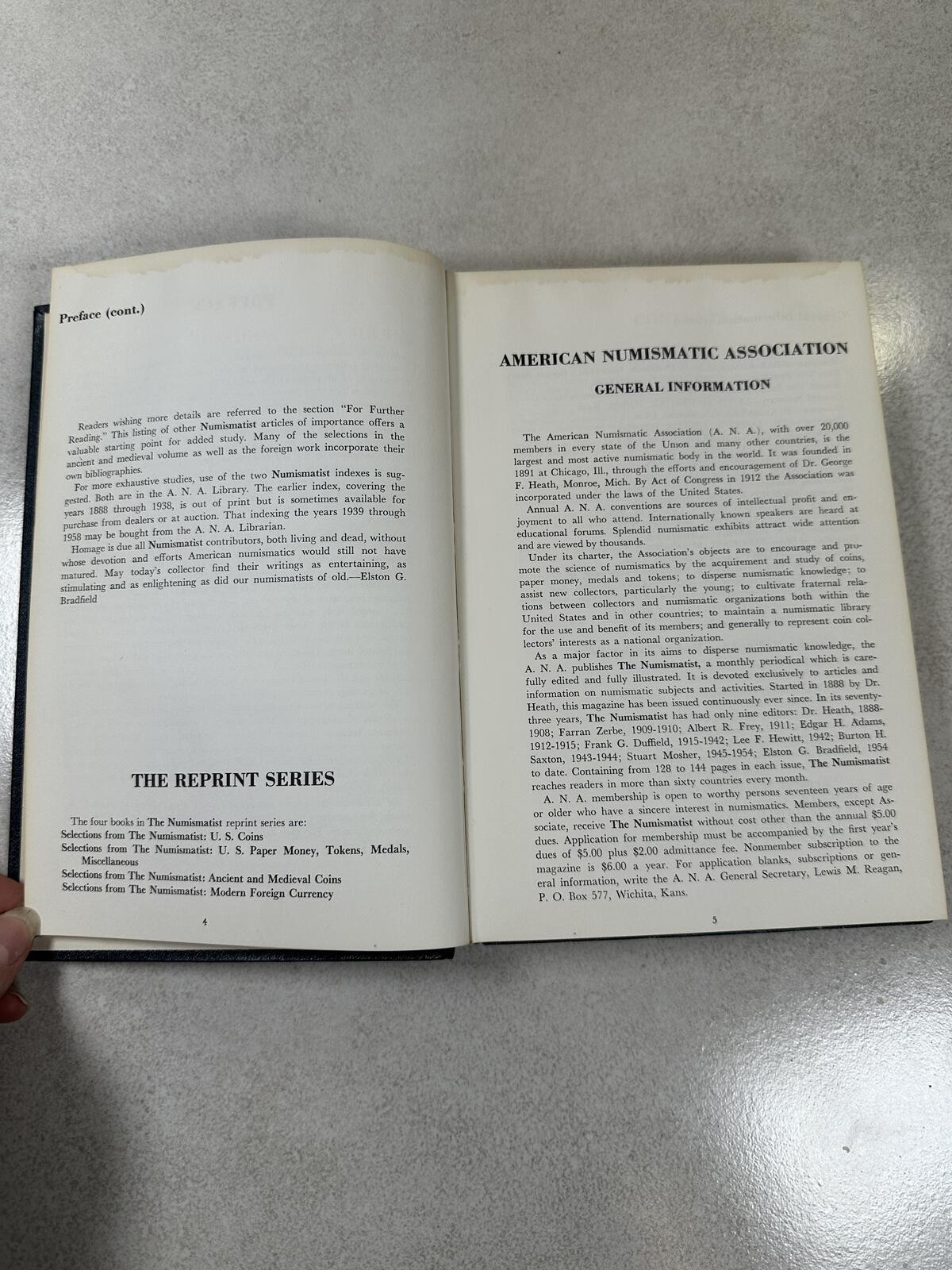 VTG 1960 Selections From The Numismatist Ancient Medieval Coins HC
