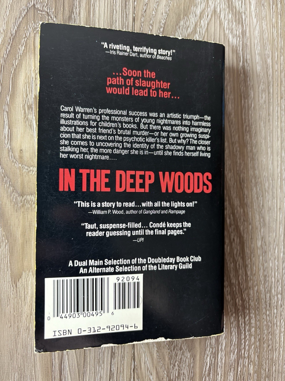In The Deep Woods Nicholas Condé Vintage Crime Thriller Horror Paperback