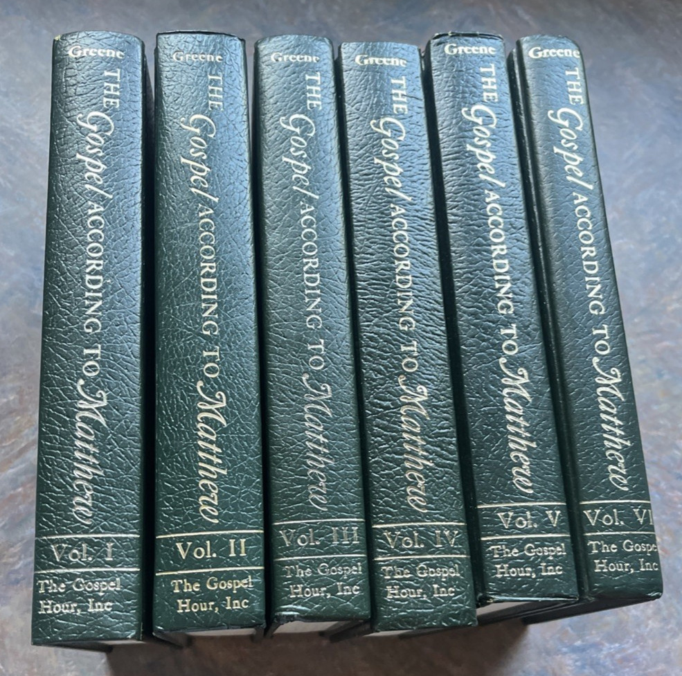 The Gospel According to Matthew volumes 1-6 Oliver B. Greene-Very Good. °