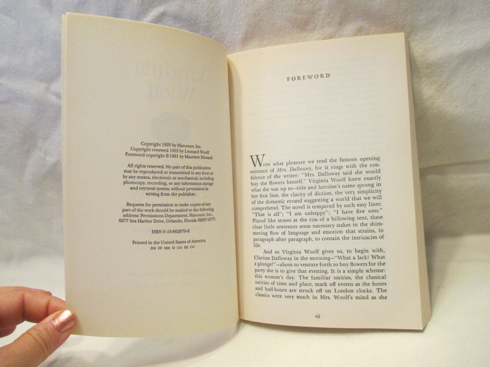 Mrs. Dalloway by Virginia Woolf