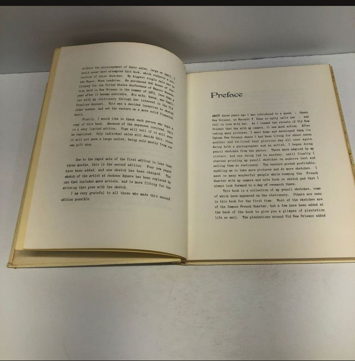Sketches of New Orleans Olivia wassmer 1974 Hardcover Dust jacket Signed