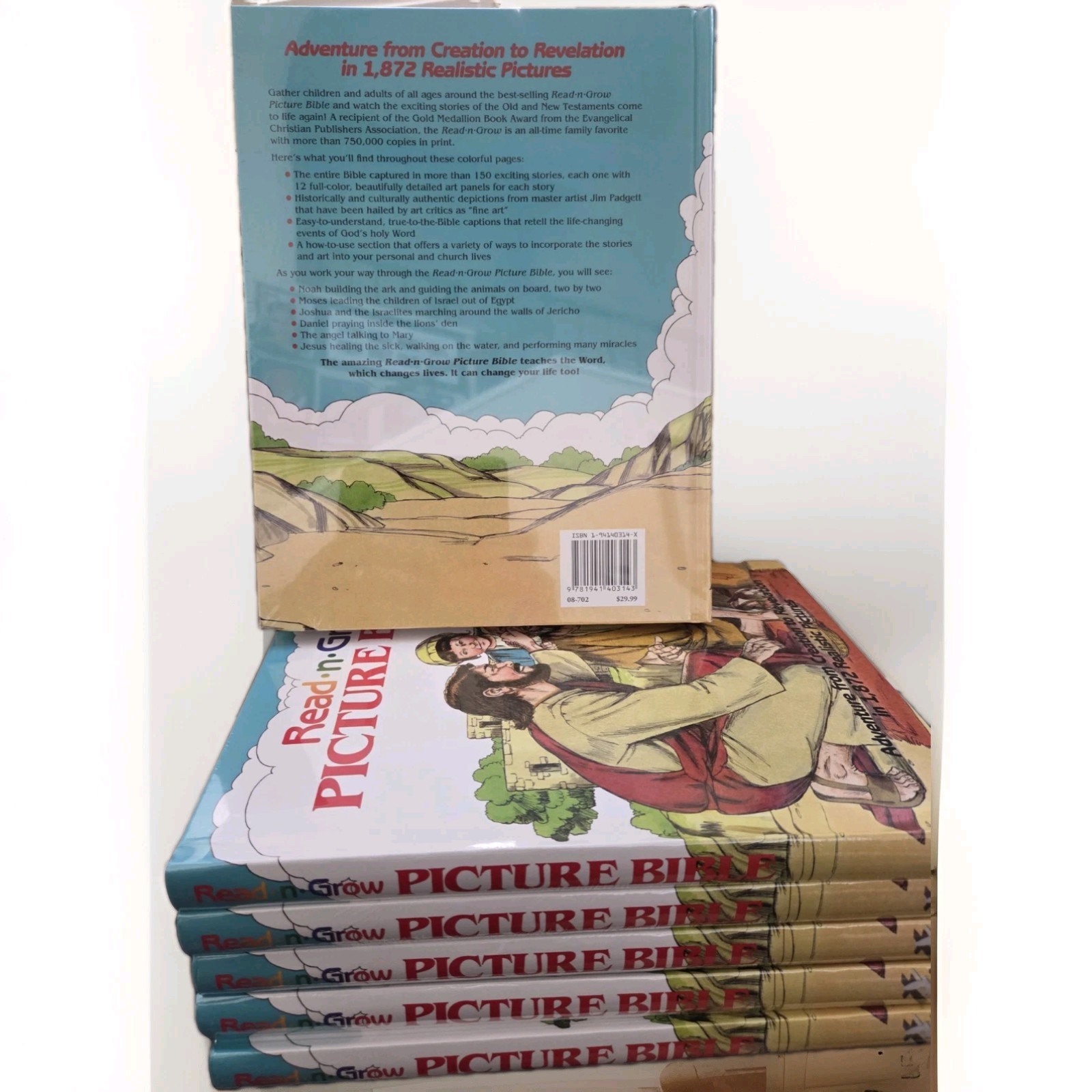 Read-N-Grow Picture Bible: Adventure from Creation to Revelation in 1,872