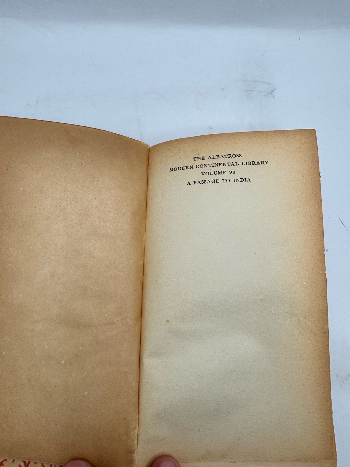 A Passage to India by E. M. Forster Hardcover 1947 Published By THE ALBATROSS