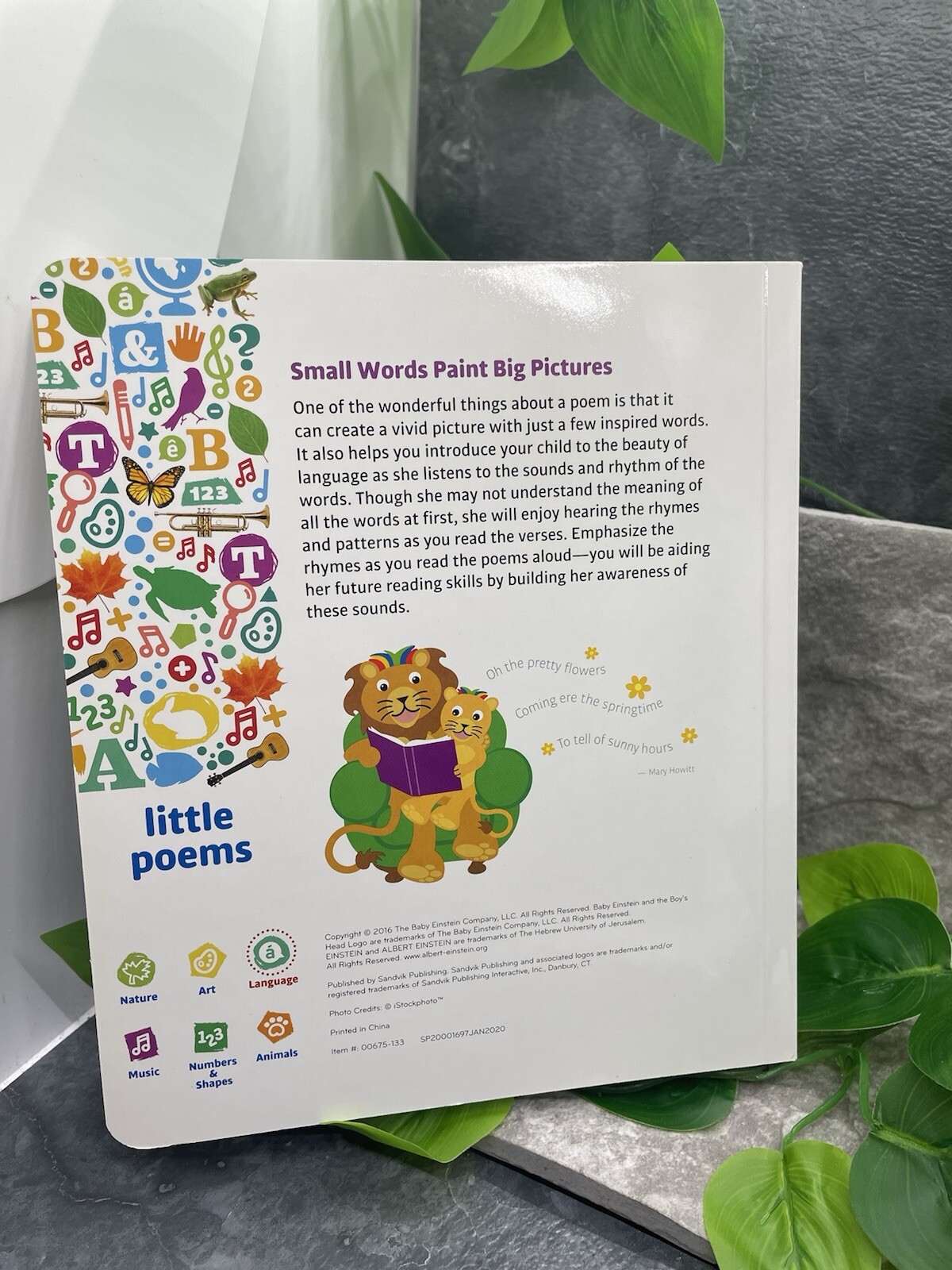 Baby Einstein Playful Discoveries Little Poems Board Book New Free Ship