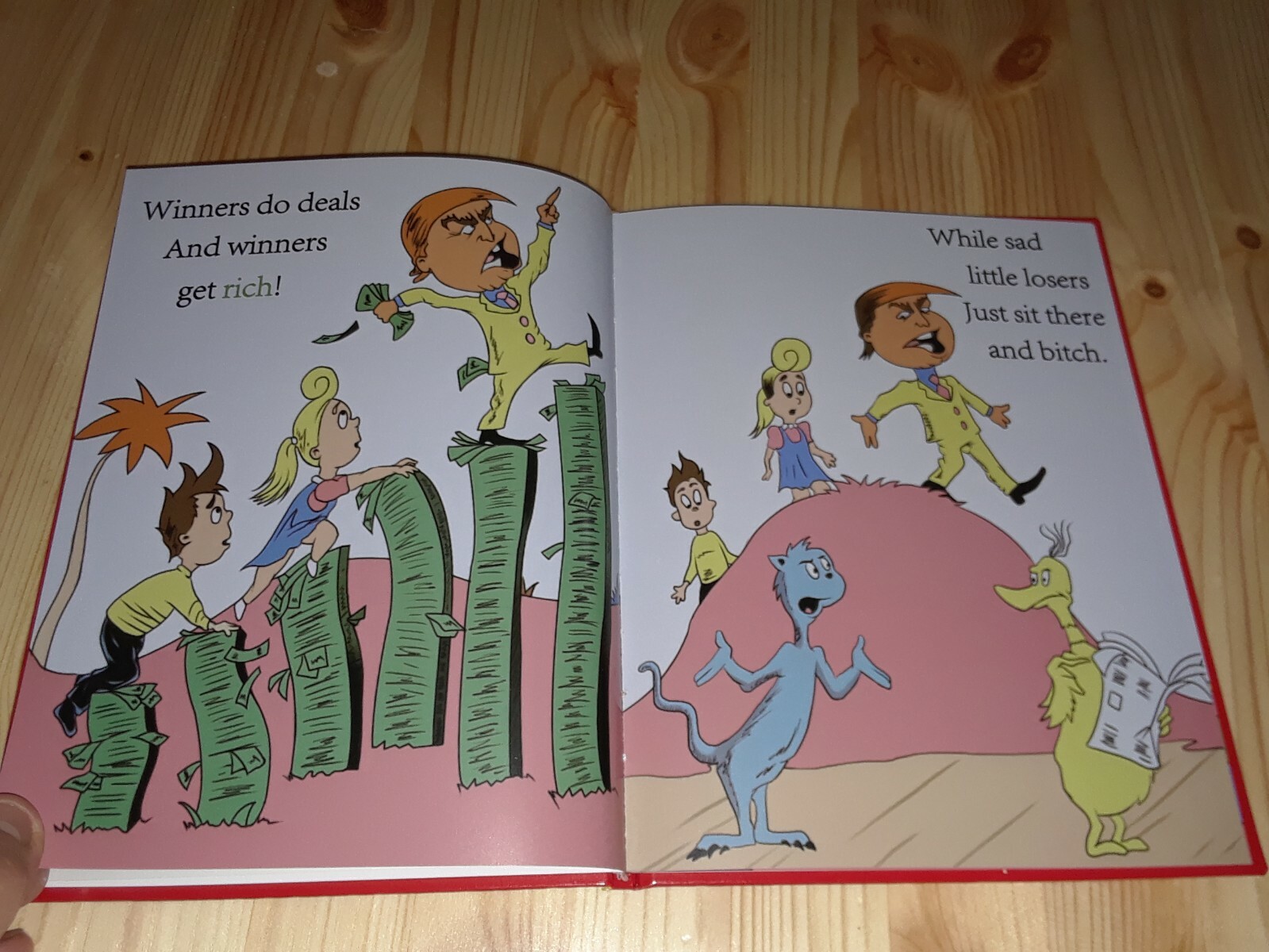 „Hardcover“ Winners Aren’t Losers Children’s Book Donald Trump Jimmy Kimmel Maga