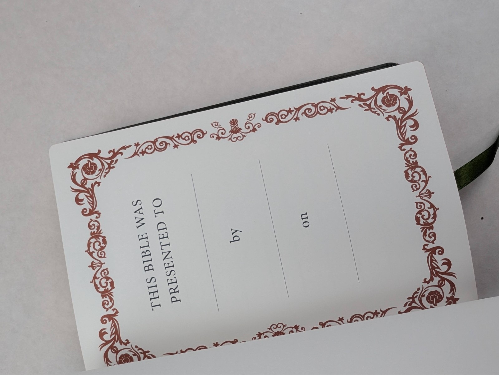 ESV Schuyler Quentel Bible in Olive Green Calfskin
