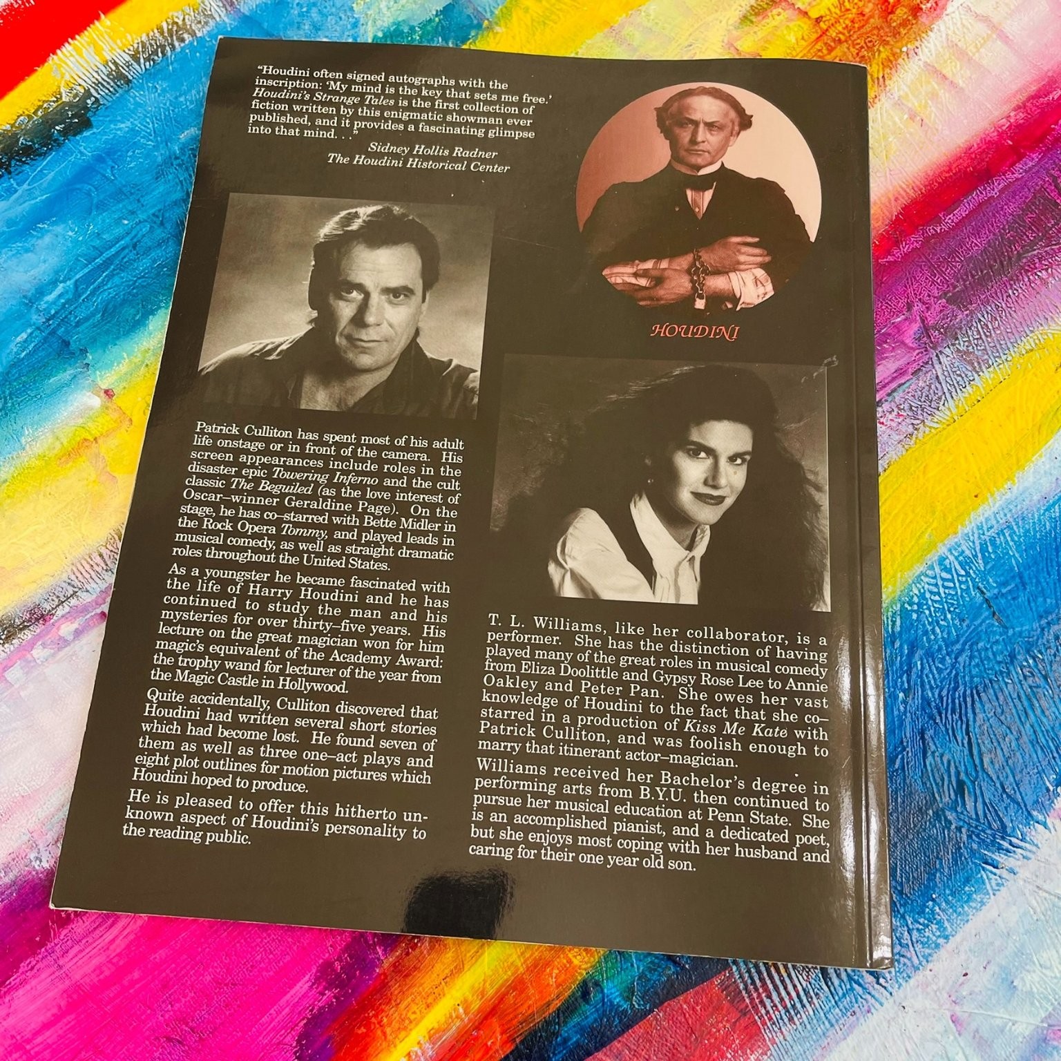 Houdini’s Strange Tales Harry Houdini 1992 First Collection Magic Fiction Kieran