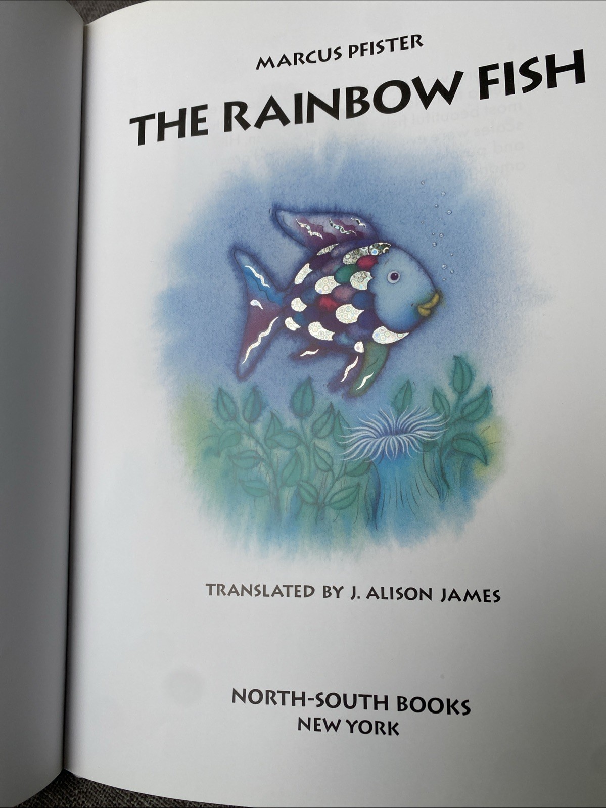 SIGNED The Rainbow Fish by Marcus Pfister Hardcover „For Danielle“ 1992