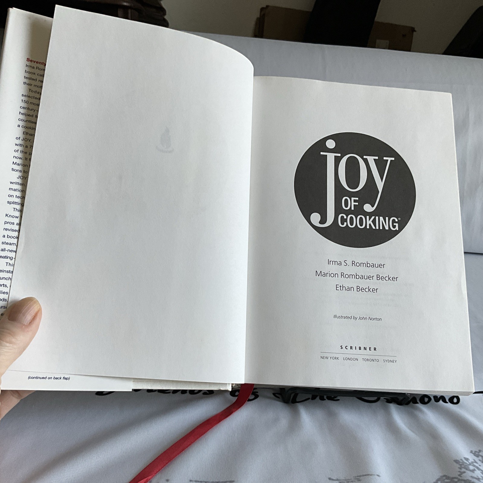 Joy of Cooking 75th Anniversary Edition 2006 Hardcover Cookbook Rombauer Becker
