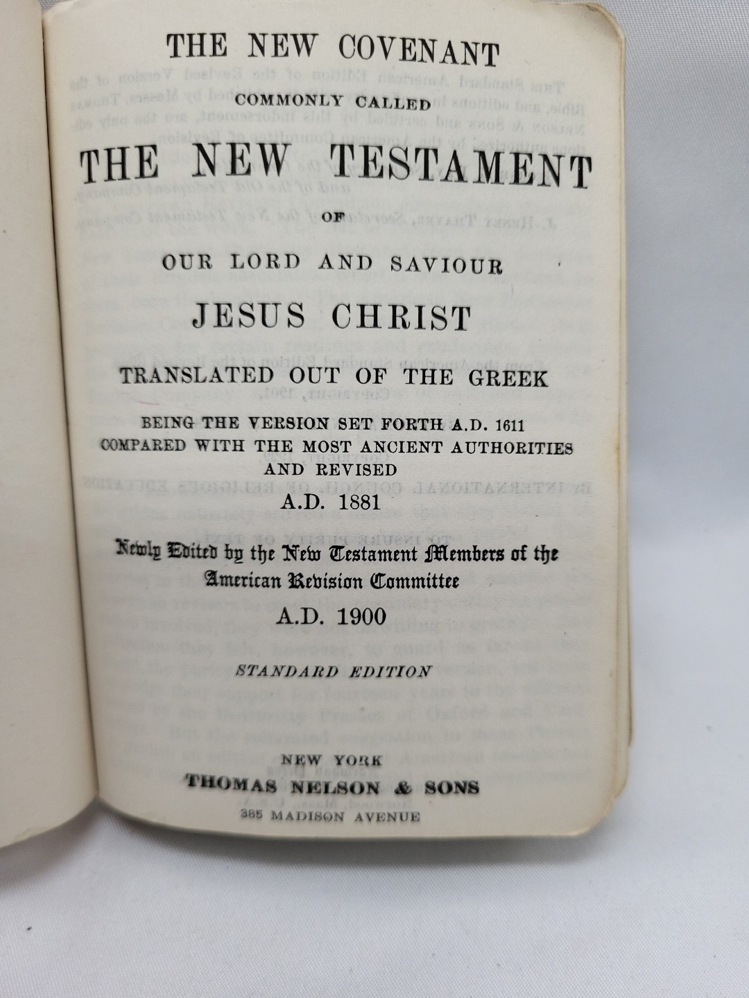 Pocket Size ASV New Testament 1901-1929 American Standard Version, Thomas Nelson
