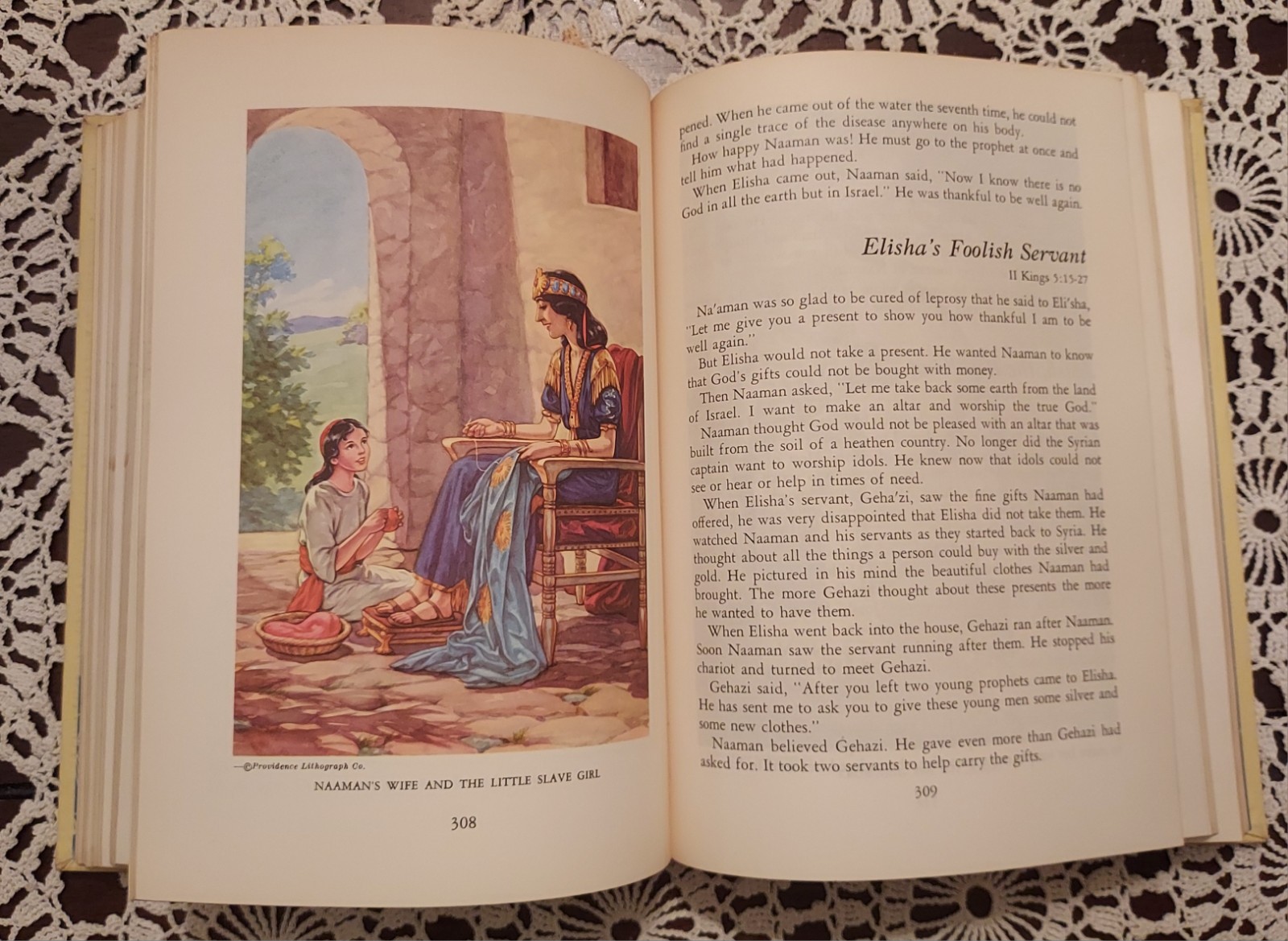Vintage 1955 Egermeier’s Illustrated Bible Story Book Hardcover Christian