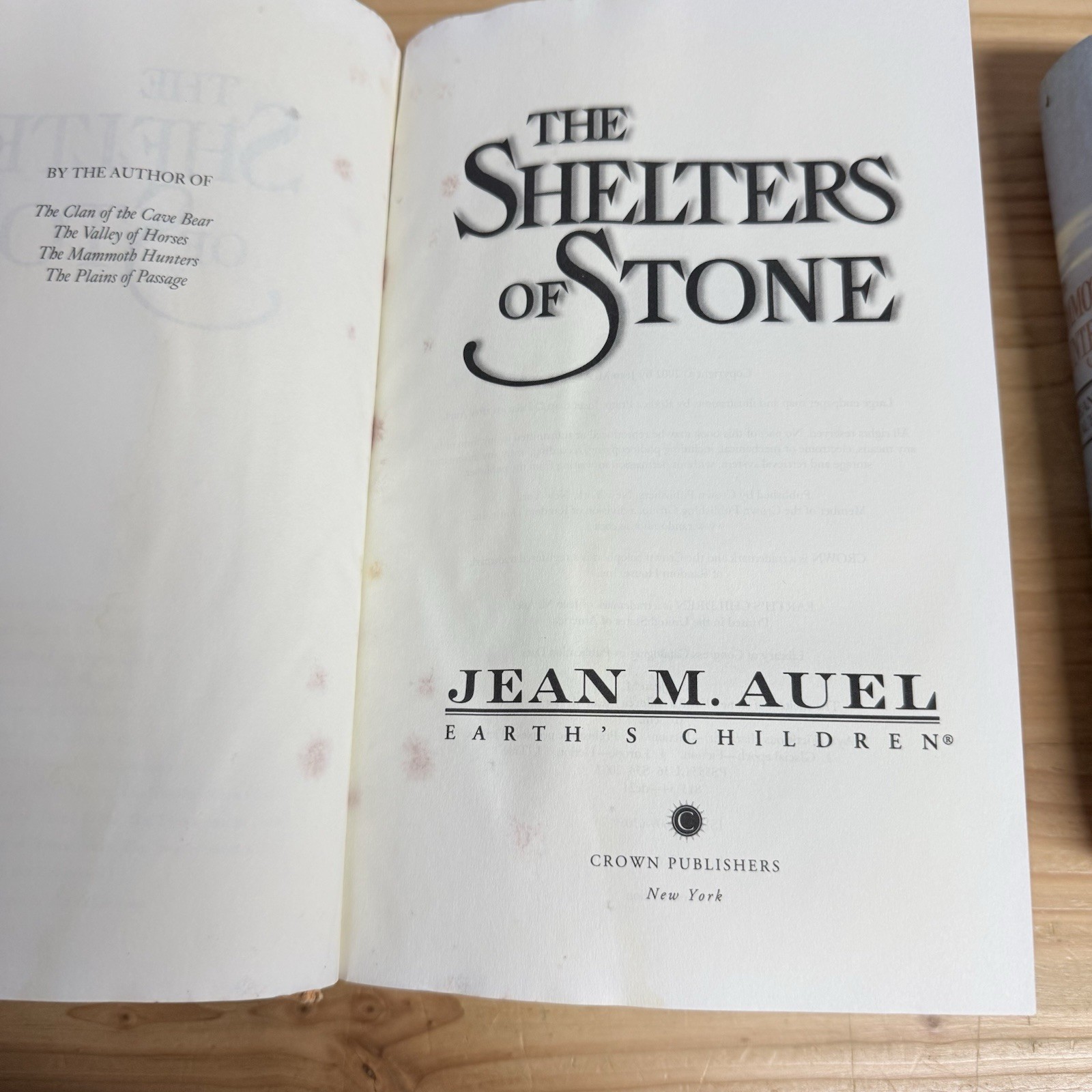 Jean M Auel Earths Children Hardcover Lot Mammoth Hunters Plains Passage READ
