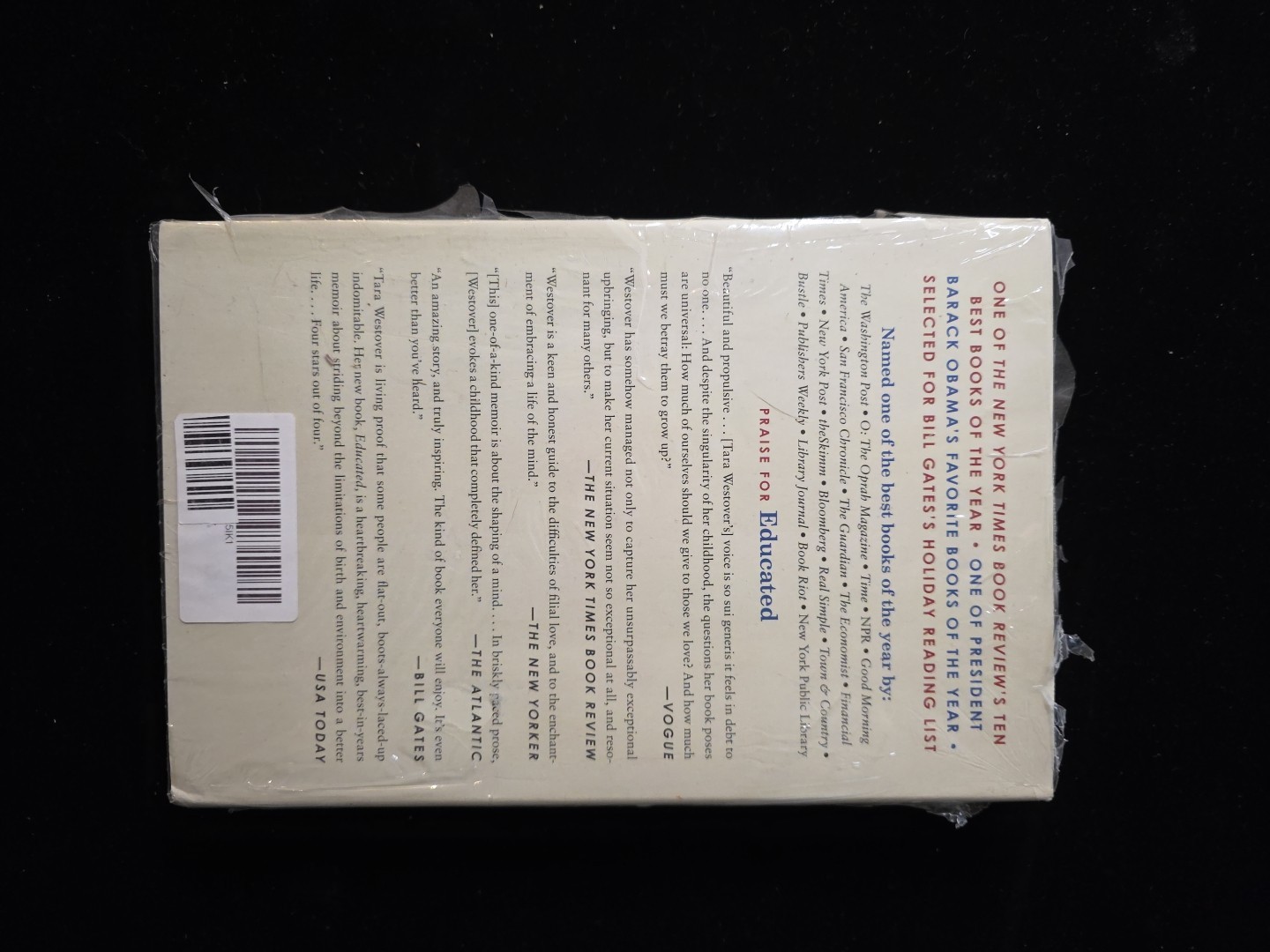 Educated : A Memoir by Tara Westover (2018, Trade Paperback, Large Type / large